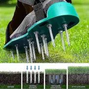 Lawn Aerator Shoes With Nails And Straps Adjustable Lawn Aerator,42mm