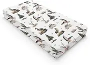 Mallard Duck Changing Pad Covers Duck Hunting Reeds Trees Diaper Changing Pad Covers Sheets for Girls Boys Soft Breathable Stretch Fitted Change Table Pad Mats Covers 32''x16''