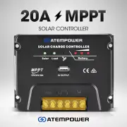 Atem Power 20A MPPT Solar Charge Controller Regulator 12V/24V AGM Lifepo4