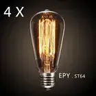 4X E27 Tungsten Thomas Edison Bulb Globe Incandescent Filament Lamp Light 40W OZ