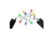 Goobay 0.9m USB-A to MicroUSB USB-C Charging Cable w LED Lights For Smartphones