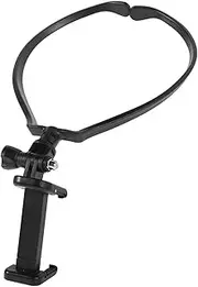 Hands Holder Neck Hanger for Recording Shake Bracket Flexible Mount Stand Black