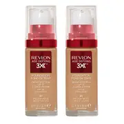 Revlon Age Defying 3X Foundation 30ml 40 MEDIUM BEIGE - 2 pack