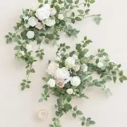 2x Wedding Arch Flower Door Lintel Green Leaves for Backdrop Reception Home