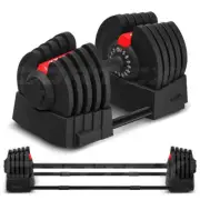CORTEX Revolock V2 40kg Adjustable Steel Dumbbell Barbell All-in-One