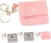 [GAROZATION] Keychain Coin Purse 4pcs Mini for Women Small Coin Holder with Keychain Fashionable Women's Accessory Change Purse