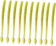 Anneome 15pcs Reusable Artificial Fishing Baits Soft Lure Kit for Freshwater Bass Fishing Reflective Fake Baits for Outdoor Use Lakes Rivers and Streams