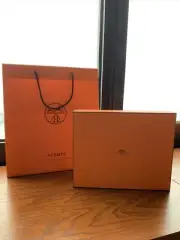 Hermes orange empty box 14 Inchx11.5inchx4.5inch Get a FREE Hermes Shopping Bag