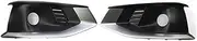 A4 Honeycomb Front Fog Lamp Cover Fog Light Grill Compatible For Audi A4 Standard Bumper 2020-2022 Car Styling Accessories(Style2)