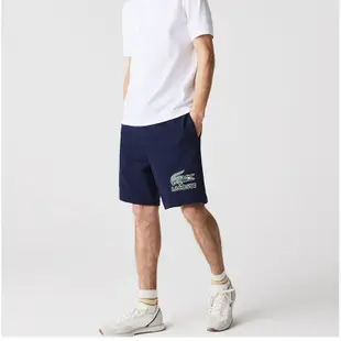 100原廠％法國LACOSTE 鱷魚男裝21夏季新款時尚休閑印花運動短褲男衛褲子GH0528