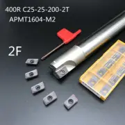 BAP400R C25-25-200 2 Fulte End Mill CNC Milling Cutter Holder + 10Pcs APMT1604