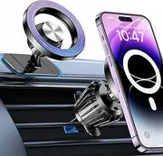 for MagSafe Car Mount【20 Strong Magnets】Magnetic Phone Holder for Car Phone Holder Mount【360°】Mobile Phone Holder for Car Dash Air Vent, Cell Phone Holder for Your Car Accessories iPhone 16 15 14 13