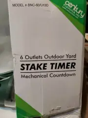 Century Products 6 Outlets Outdoor Stake Timer