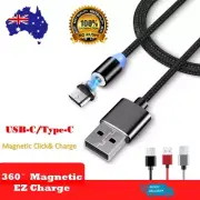 360 Ez Magnetic Charger Cable USB-C Type C For Samsung S21 S20 S10 S9 S8 Note