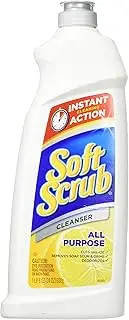Soft Scrub Total All Purpose Bath & Kitchen Cleanser, Lemon Scent 24 oz (Pack of 3)