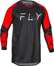Fly Racing Evolution 2024 Motocross Jersey, black-red, Size L for Men Black Red