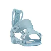 Flow Nexus Fusion Men's Rear Entry Snowboard Bindings, Aqua, Small MY25