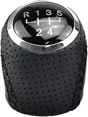 CACNPDPHZH Leather Car Shift Gear Knob Lever Handball Fit for Citroen Jumper Relay for Fiat Ducato Fit for Peugeot Boxer 2002-2014(5 Speed)
