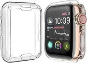 Julk Case for Apple Watch Series 4 Screen Protector 44mm, 2018 New iWatch Overall Protective Case TPU HD Clear Ultra-Thin Cover for Apple Watch Series 4 (44mm)