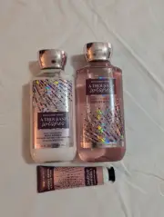 Bath & Body Works A Thousand Wishes Shower Gel Body Lotion Hand Cream Set Of 3