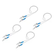 Napkin Chains, 22" 4Pcs Alloy Neck Bib Holder Chain Sun Hat Strap Lanyard, Blue