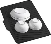Dish Dry Mat | Counter Drying Mat - Countertops Protector, 40x33cm/15.75x12.99 Inch Non-Slip Drain Pad for Bathroom Kitchen