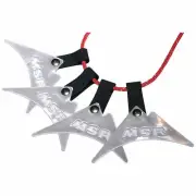 MSR 4 REFLECTIVE Guy LINE MARKERS for TENT Shelter CAMPING Backpack SAFETY TOOL!