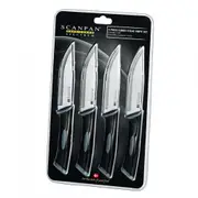 Scanpan Spectrum 4pc Jumbo Steak Knife Set Black 4 Piece