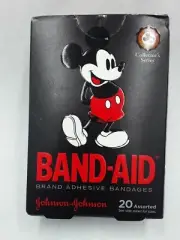 New BAND-AID Bandages Mickey Mouse Assorted Sizes 20 Bandages