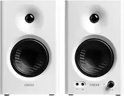 [Edifier] MR4 Powered Bookshelf Speakers 2.0 Studio Monitor Speakers 42 Watts PC Speakers for TV/Turntable/CD Player (White)