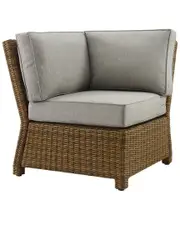 Crosley Furniture Bradenton Outdoor Wicker Sectional Corner Chair