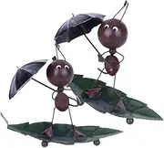 FUNOMOCYA Iron Ant Sculpture Wrought Iron Home Decoration Office Decor Accessory