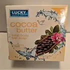 Lucky COCOA BUTTER Total Body Bar Soap x 3 Made from 100% pure vegetable oil