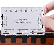 String Action Ruler - Lightweight String Height Gauges | Luthier Repair Tool, Setup Tools, Electric Guitar Parts for Acoustic Guitar Bass Mandolin Banjo