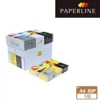 在飛比找momo購物網優惠-【PAPERLINE】檸檬黃PL210 彩色影印紙A4 80