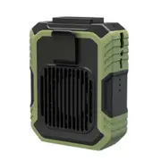 Portable Waist Fan Rechargeable, Personal Waist Fan, Hands-Free Neck Fan for Camping, Outdoor, Construction Site,Orange Green