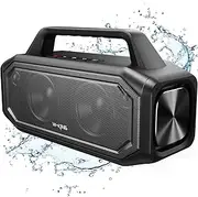 80W Speakers Bluetooth Wireless, Portable Outdoor Speakers Loud with Bass Boost, Stereo Pairing, Reverse Charging, IPX6 Waterproof Bluetooth Speaker, Hands-Free Calling, USB/TF Card/AUX-in/NFC