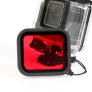 Underwater Diving Housing Case Red Lens Filter Cover For GoPro Hero 5 6 Camera