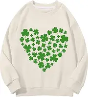[Generic] Large Boys Hoodies Neck Sweatshirts Spring and Autumn St. Day Middle and Large Children's Sweatshirts Retro Personality 2D Printing Children's Casual Sweatshirt 5t Princess (Beige, 3-4 Years)