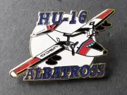ALBATROSS HU-16 GRUMMAN USCG COAST GUARD AIRCRAFT LAPEL PIN BADGE 1.5 INCHES