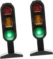 ibasenice 2sets Plastic Signal Light Model Kids Construction Toys Learning Road Safety Toy 2pcs*2