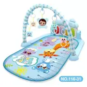 Baby Gym Play Mat, Play Piano Gym with Tummy Time Activity Mat, Music 0-12mnts