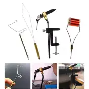 4Pcs Premium Fly Tying Tool Kit Fly Tying Vise Bobbin Thread Holder Threader