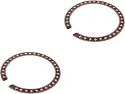 CIMAXIC 2pcs Sound Hole Guitar Rosette Decals Gxb06 Curved Strips Easy to Apply Maintain Sound