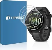 T Tersely (4 Pack) 9H Hardness Tempered Glass Screen Protector for Garmin Forerunner 165/165 Music, Screen Protector Film Guard for Garmin Forerunner 165/165 Music