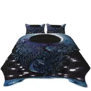 Waters of Imagination Cool Fantasy Art Dragon Coverlet