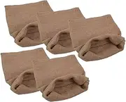Kingsea 5 Pack Hessian Potato Sacks,Potato Storage Sacks 50cm×75cm,Vegetable Storage Sack,Sturdy and Durable
