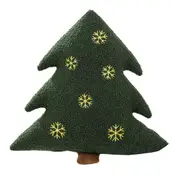 Christmas Plush Doll Christmas Tree Gingerbread Man Doll Pillow Soft Sofa Cushion Ornament Fluffy Stuffed Animal Pillow Toy Holiday Party Merry