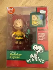 Peanuts Charlie Brown Poseable Holiday Figure With Snoopys Flying Aces Card Game