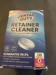 Retainer Cleaner and Denture Cleaning Tablets - Mouthguard Cleaner Exp 12/25